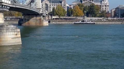 River under the bridge Stock Footage 70708022
