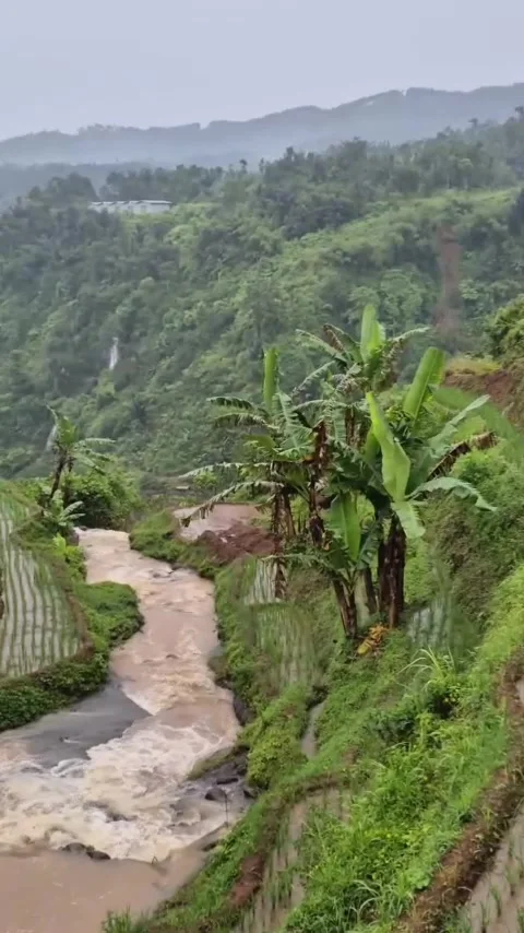 River under the mountain Stock Footage 307381189
