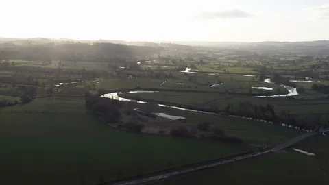 River Ure in Yorkshire Stock Footage 108697230