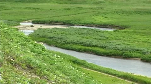 River Valley Stock Footage 9117611