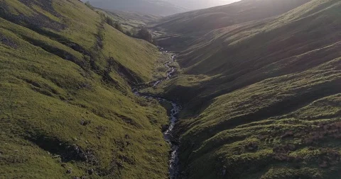 River in the valley Stock Footage 90610904