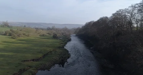 River in the valley Stock Footage 104838639