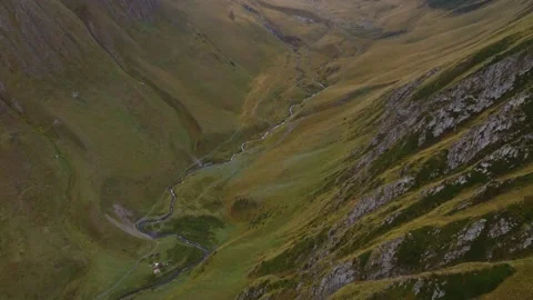 River valley in the mountains Stock Footage 168575682