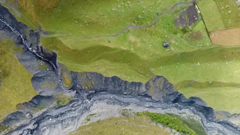 River valley in the mountains Stock Footage 243701021