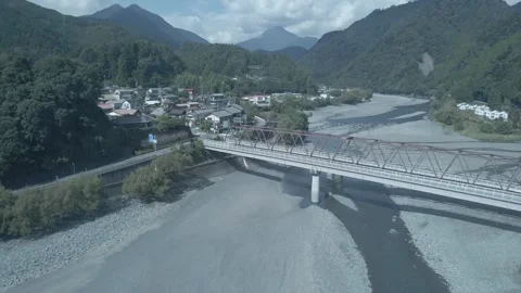 River valley in the mountains Stock Footage 254947777