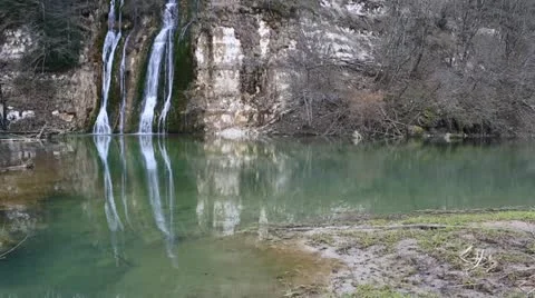 River Valsarine Waterfall Stock Footage 22201191