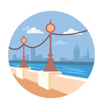 River Vector Icon Stock Illustration