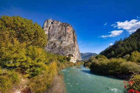River Verdon near Castellane Alpes de Haute Provence Provence Alpes Cote Stock Photos