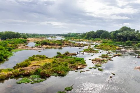 River view from above 写真素材