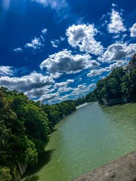 River View from a Bridge 写真素材
