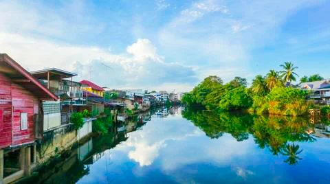 River View Chantaburi Foto stock