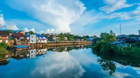 River View Chantaburi Foto stock