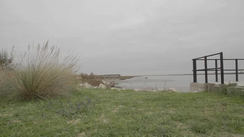 River View on a Cloudy Day Video stock 85670981