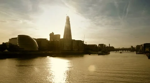 River View-  Epic silhouette Video stock 8686600