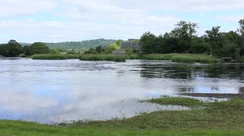 River view,The forth Stirling city Stock Footage 52072927