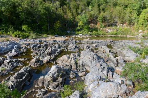River view of johnson shut ins Stock Photos