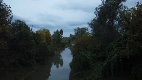 River view (Lido Po Modena, Italy) 30fps 2k Stock Footage 117418982