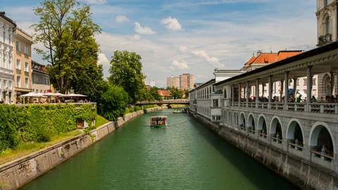 River View in Ljubljana Stock Footage 118520341