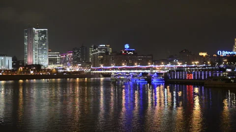 River View in the Russian Capital Stock Footage 44196957