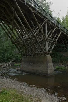 River view in summer with clouds in the sky. Stock Photos