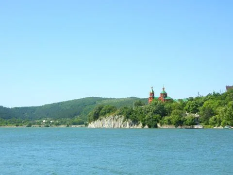 The river in village Stock Photos