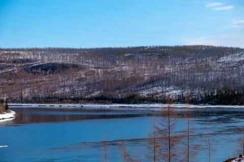 River Vilyu, Yakutia Stock Photos
