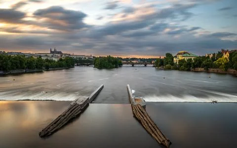 River Vltava 写真素材