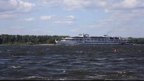 River Volga Cruiser Stock Footage 7905004