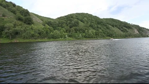 River Volga Russia Video stock 7905376