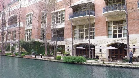 River Walk in San Antonio. Stock Footage 72325838
