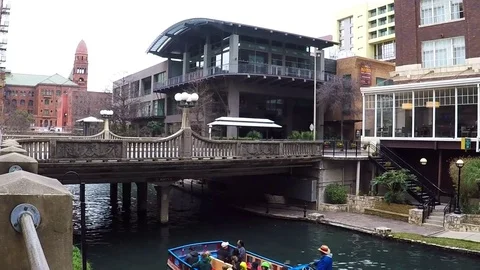 River Walk in San Antonio. Stock Footage 72326138