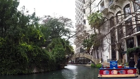 River Walk in San Antonio. Stock Footage 72326649