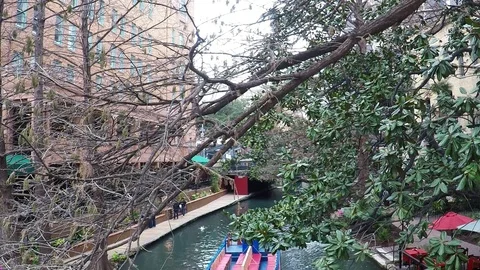 River Walk in San Antonio. Vídeo Stock 72326850