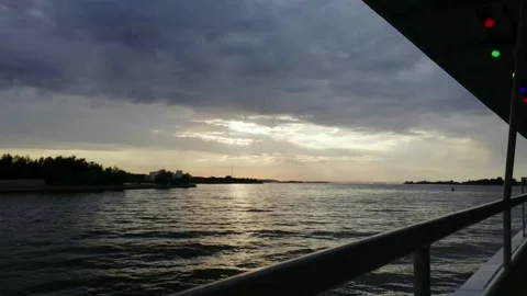 River walk at sunset Stock Footage 133115132