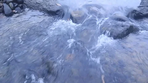 River water close up Stock Footage 253859269