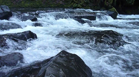 River Water Flow Stock Footage 34251897