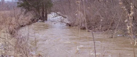 River Water Flowing Stock Footage 170862729