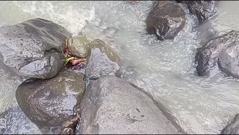 River water flowing Stock Footage 220607144