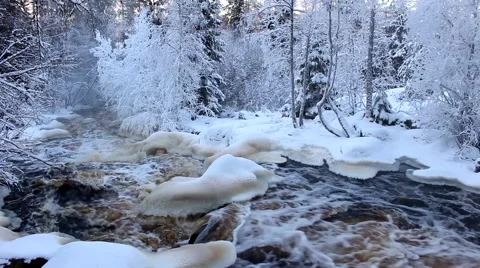 River water flows. Stock Footage 46273275