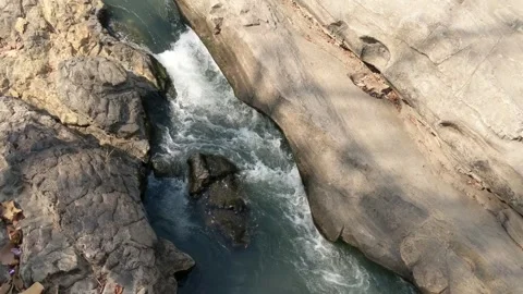 River water flows Video stock 253130374