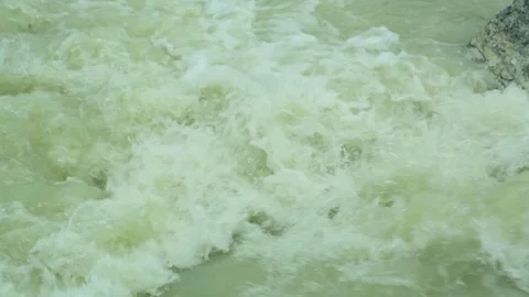 River water gushing in speed Stock Footage 77450750