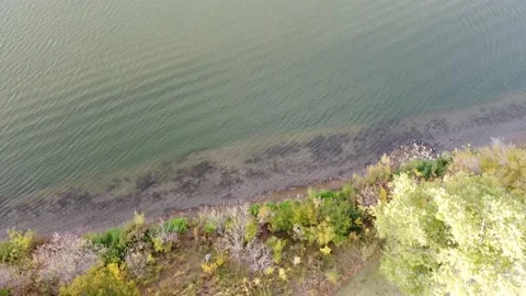River Water Leading to Pathway Under the Autumn Trees Stock-Footage 140972235