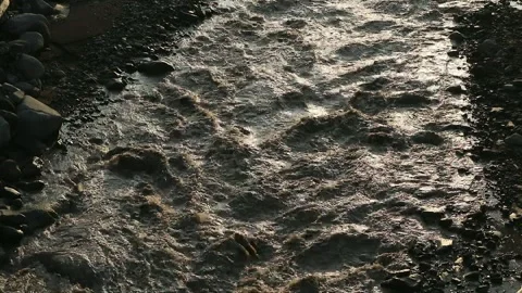 River water mixed with material Stock-Footage 330752952