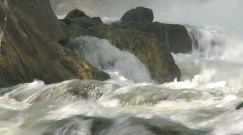 River water running over rocks (1 of 6) Stock Footage 10772598