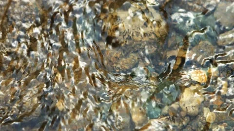 River Water Running Over Rocks Stock Footage 53232736