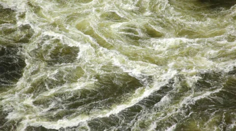 River Water Rushing Close Up HD Vídeo Stock 28702057