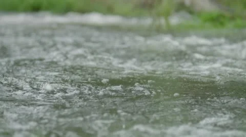 River Water in Slow Motion Stock Footage 69270142