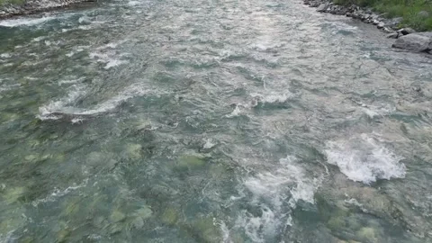 River Water with small waves and rupples Stock Footage 341516550