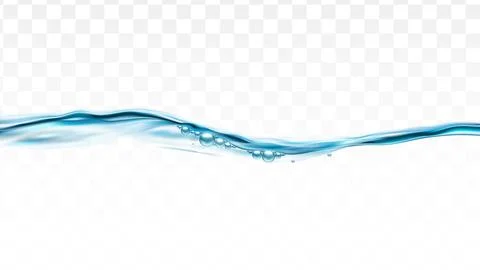 River Water Splash And Wave With Bubbles Vector Illustrazione stock
