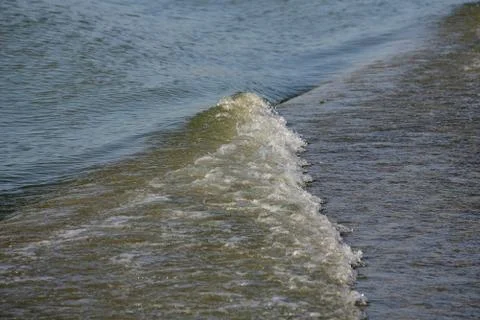 River water surface with waves, water surface background Stock-Fotos